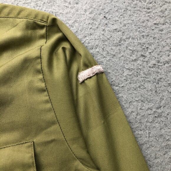 Vintage 70s Boys Scouts of America BSA Uniform Men Small Shirt Green Long Sleeve - Picture 12 of 12